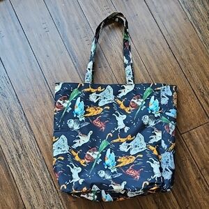 Nicole Miller Vintage 90s‎ Raining Cats And Dogs Tote